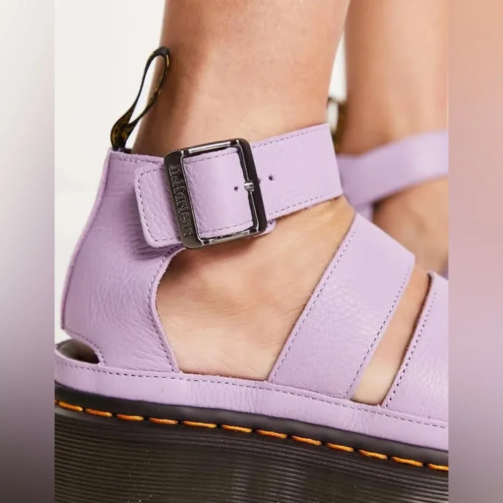 Urban Outfitters Dr. Martens's CLARISSA II PISA LEATHER PLATFORM STRAP SANDALS